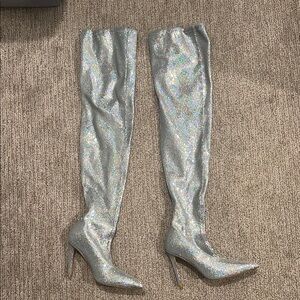 Stuart Weitzman Multi Color Thigh High Boots